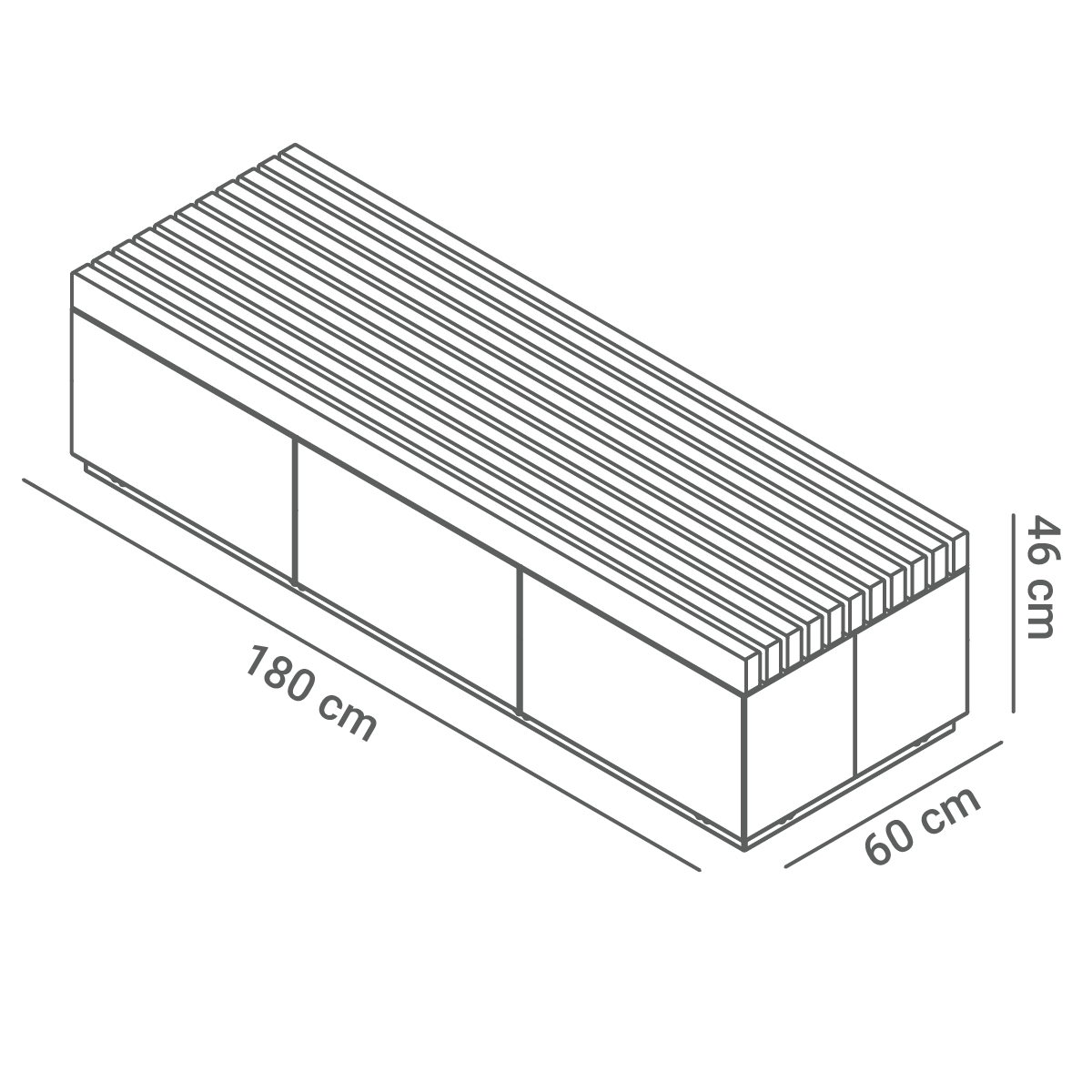 Dimensioni del banco Quadro 02.476