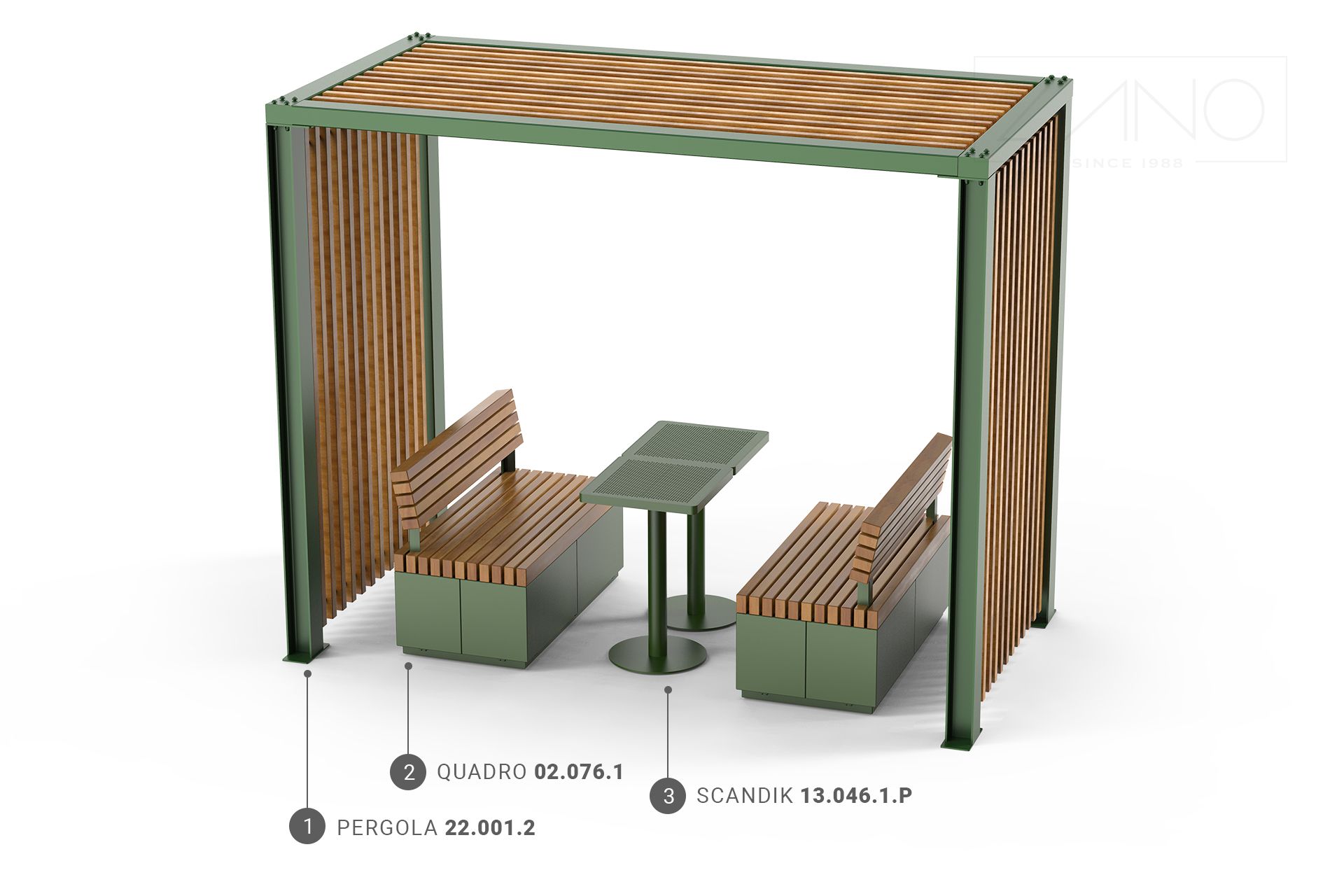 Quadro, Scandik, Set di mobili Pergola