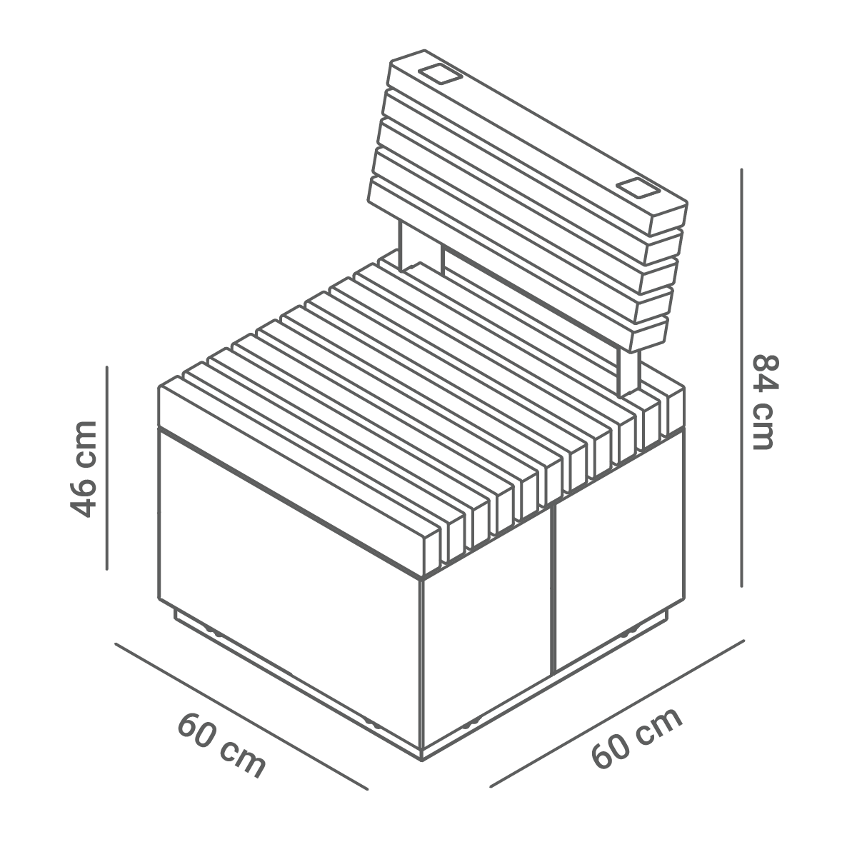 Sedile Quadro 02.676 | dimensioni