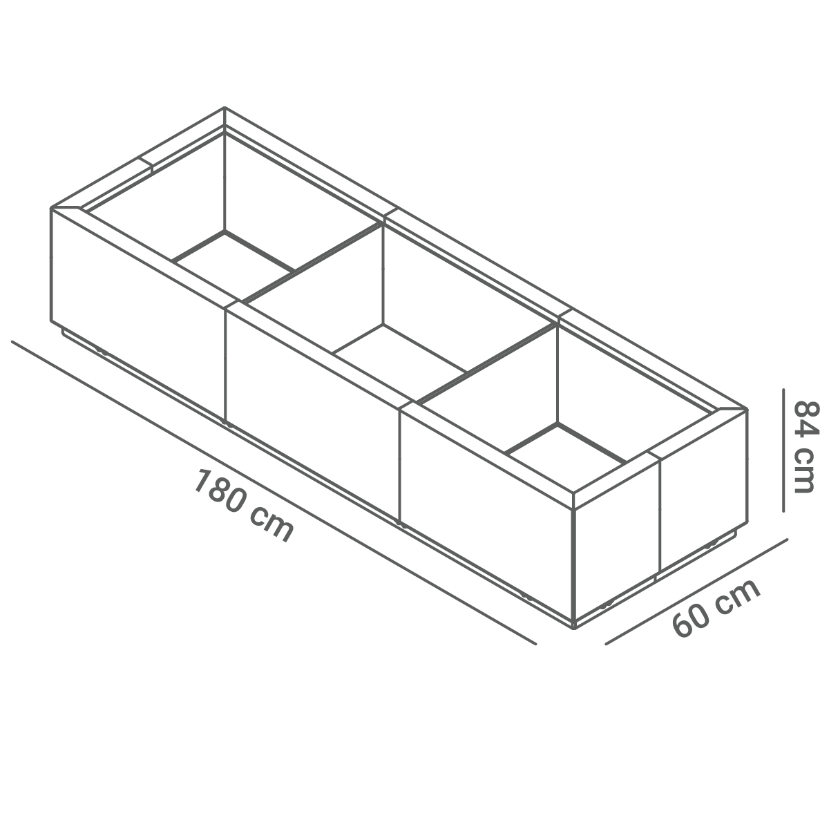 Dimensioni del vaso Quadro 06.076.L