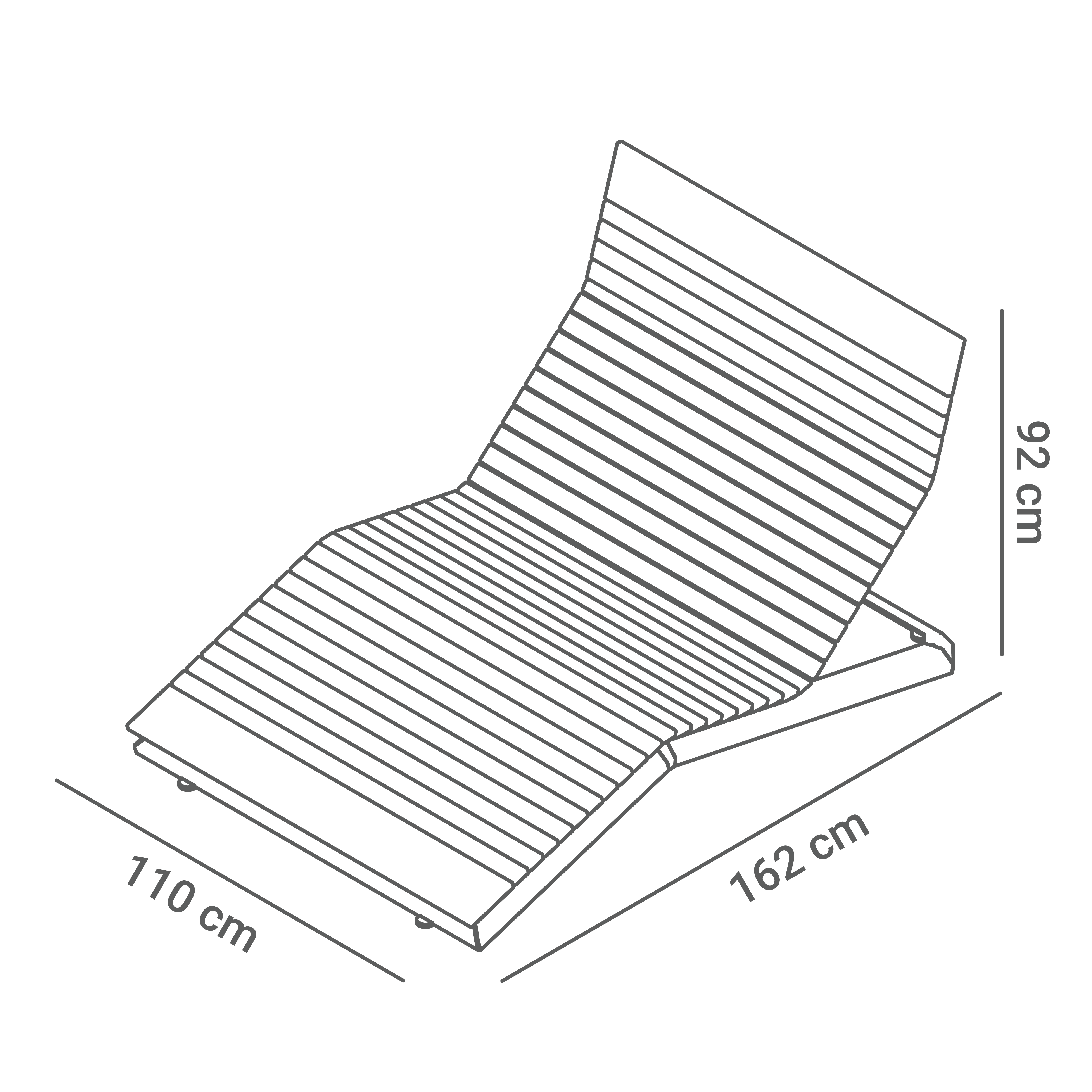 Lettino Stilo 02.548.1 - dimensioni